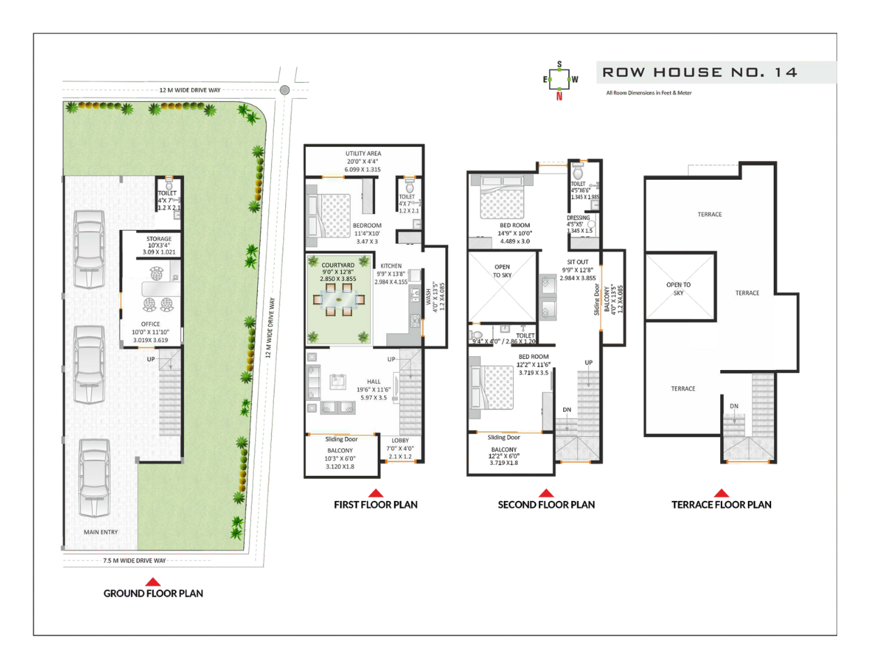 Anand forest 4bhk floor plan